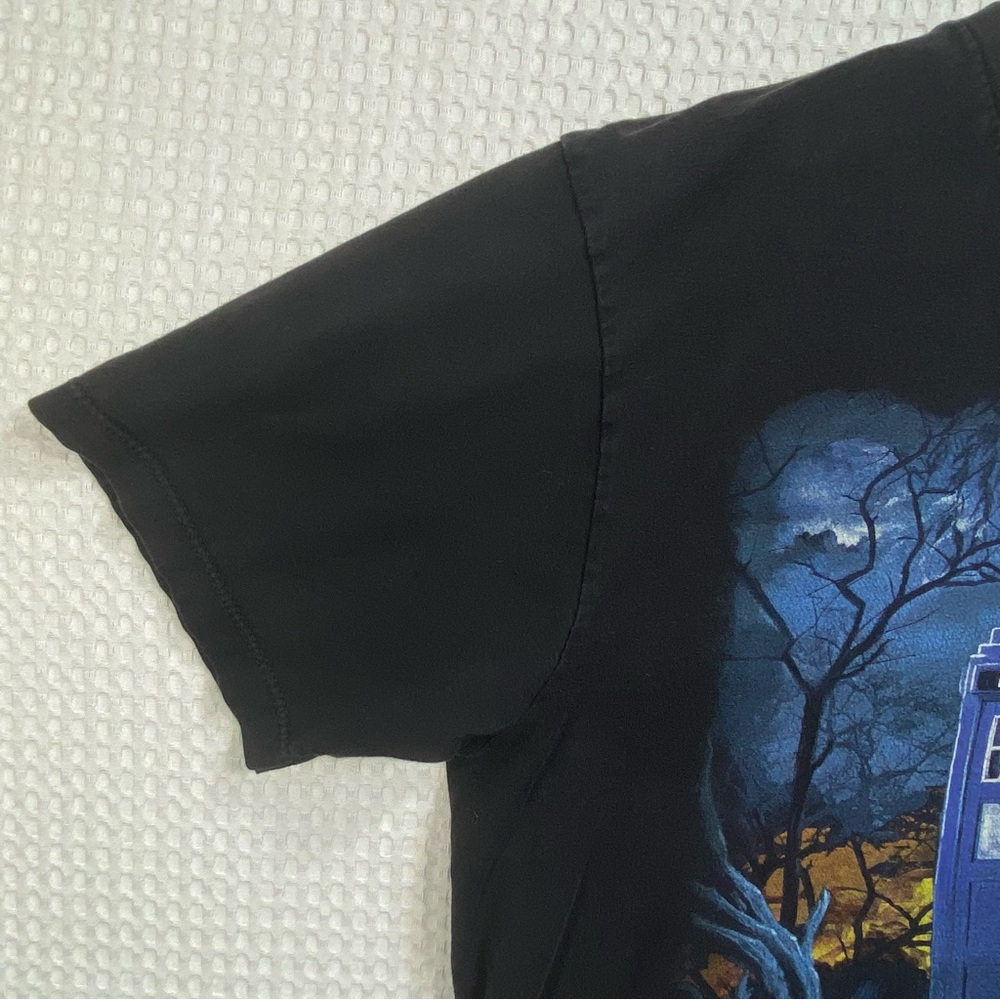 Dr. Who & The Daleks Graphic Tee T Shirt Mens Medium Black Short Sleeve Cotton - Picture 9 of 11
